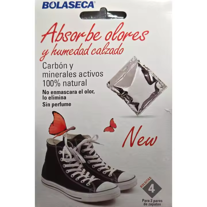 ABSORBE OLORES Y HUMEDAD PARA CALZADO CABOR Y MINERALES ACTIVOS 100% NATURAL - 1