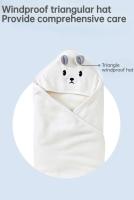 Toalla De Baño Para Bebé Con Capucha Suave Y Absorbente De Velours Coral Cálida Y Suave Ropa De Cama Para Niños Recién Nacidos Niño Y Niña - details 2