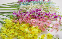 Orquídea Amarilla Artificial Para Boda Decoración De Hogar Y Vajillas Phalaenopsis Plantas Puestas En Vaso DIY Flores Silken - details 7