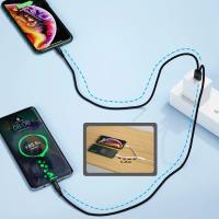 Cable De Datos 2 En 1 Tipo C Micro 1.2m Carga Rápida 5A Para Samsung Huawei Xiaomi Cable Splitter Y Cordón USB a Para Teléfonos Móviles - details 2