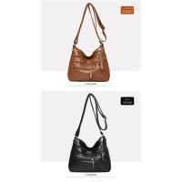 Nueva Bolso De Hombro Para Mujer En Cuero Lavado Gran Capacidad Bolso Transversal Suave Estilo Coreano Para Damas De Mediana Edad - details 18