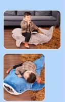 Almohada Corporal De Gran Ballena Tiburón En Poliéster Y Algodón Decorativa Para Sofa Cojín De Espalda De Peluche De Tiburón Marítimo Longo Juguete De Peluche Para Niños Regalo De Cumpleaños - details 10