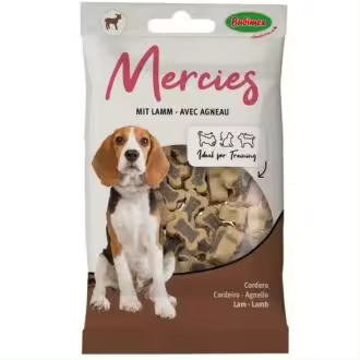 SNACK MERCIES SEMI-HUMEDO DE CORDERO Y ARROZ 100G VET - 1