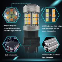 Bombilla LED Dual Color Switchback T20 7443 W21/5W T25 3157 Luz De Señal LED DRL 1157 BAY15D P21/5W Para Automóvil 12V Para Ford Toyota Honda Chevrolet Hyundai Kia Citroen PEUGEOT Renault Jeep Nissan - details 3