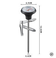 Termómetro De Dial Para Tetera De Café Y Vaso Para Espuma De Leche Profesional Para Cocina Y Café 0-100℃ Herramientas De Medición De Temperatura - details 3