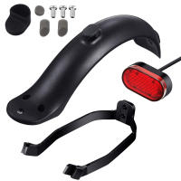 Guardabarros Para Scooter Xiaomi Mijia M365 M187 pro Con Faro Trasero Protector De Rueda Antisalpicaduras Accesorio De Scooter - details 0