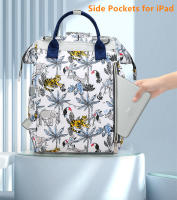 Bolso De Diaper Para Mamá Con Gran Capacidad Organizadora Bolsa De Bebé Con Estampado Floral Bolso De Mano De Moda Para Mujer Bolsa De Lactancia - details 7