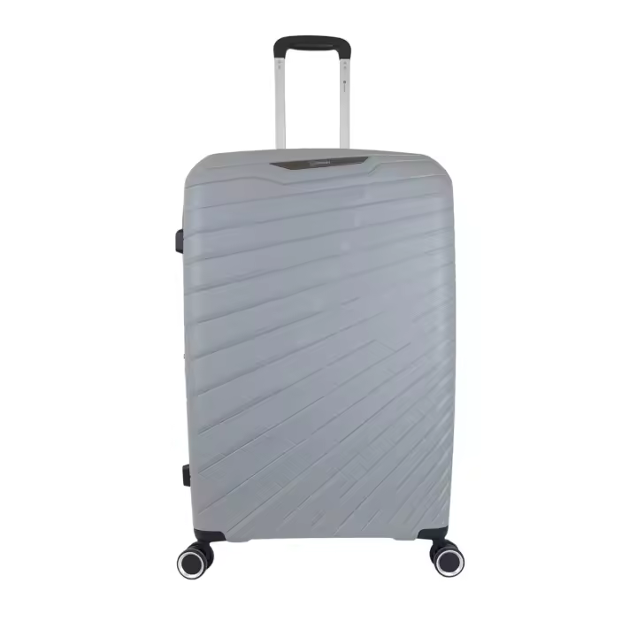 Maleta de viaje Barata grande Expandible Benzi BZ5808 Gris de Polipropileno de 75 x 46 x 29/34 cm y 4,1 Kg. Maleta de Viaje  Rígida .Equipaje  con 4 Ruedas dobles giratorias 360º y Cerradura integrada TSA de Combinación (Color Gris) - 1