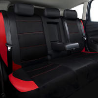Funda de asiento de coche de cuero Pu Universal, tela transpirable, cojín de asiento delantero y trasero, protección completa, 9 unidades por juego - details 6