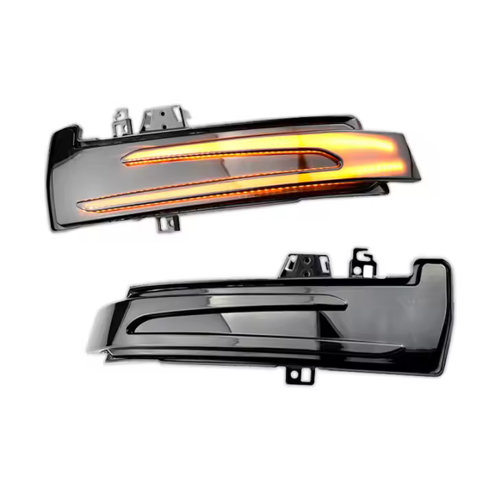 2pcs Indicador De Señal De Espejo Lateral Con Lente Fumada Para Mercedes Benz C E S CLA CLS CLK W204 W212 W221 W218 W246 ABS LED - 1