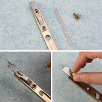 Cuchillo De Cuero De Cobre Puro Para Cortar Y Posicionar Herramienta De Trabajo Del Cuero DIY Herramientas De Artesanía - details 4