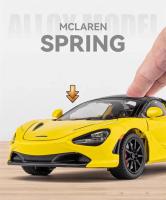 McLaren 720s Super Deportivo De Escala 1/24 En Aleación De Metal Modelo De Simulación Con Sonido Y Luz Juguete Retroalimentado Para Niños Regalos - details 10