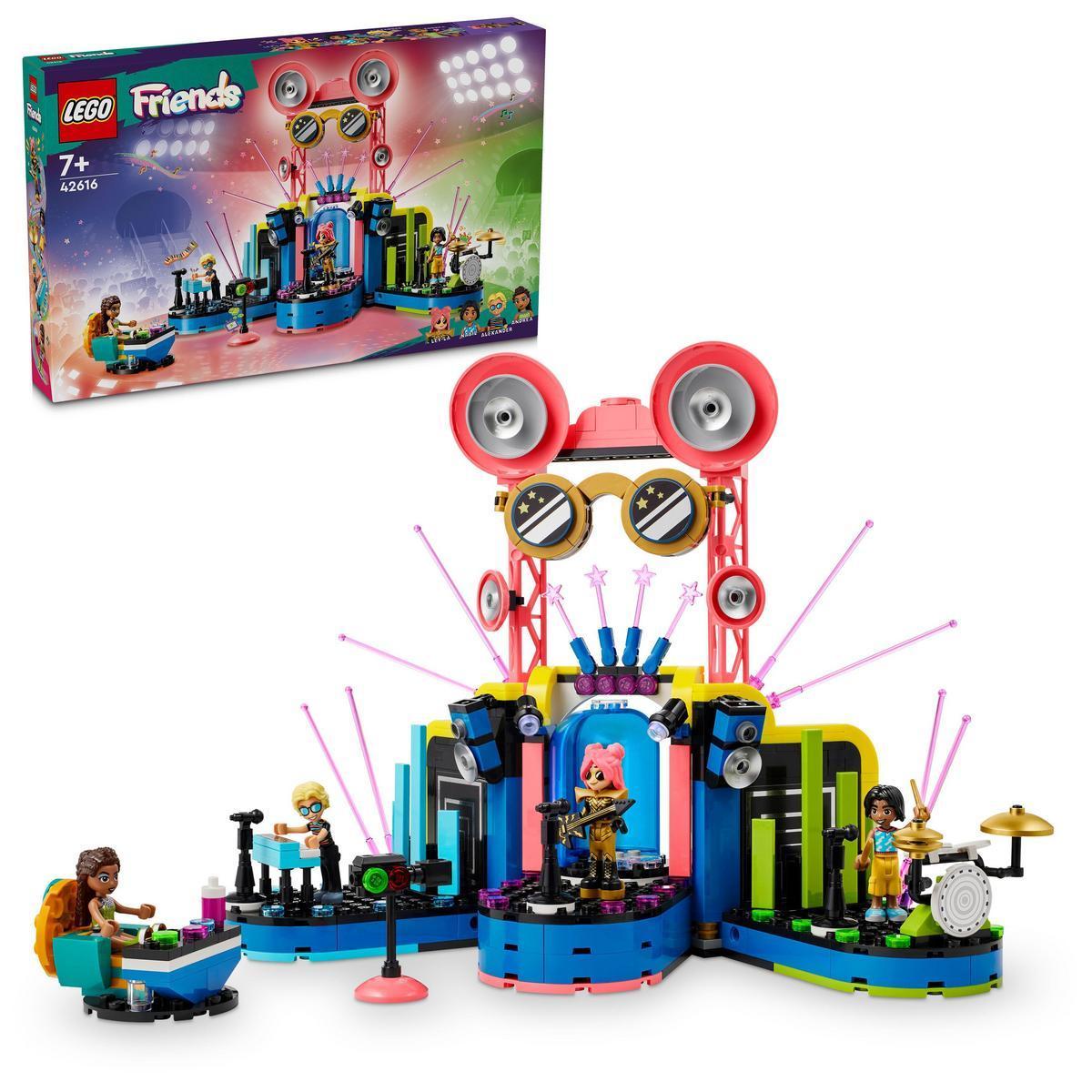 LEGO 42616 Friends Espectáculo de Talentos Musicales de Heartlake City Set para niñas y niños