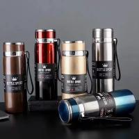 Botella Térmica De Agua 1000ml Termo Acero Inoxidable Doble Capa Para Café Y Té Aislado Leve Y Resistente Al Desbordamiento Para El Escritorio - details 9