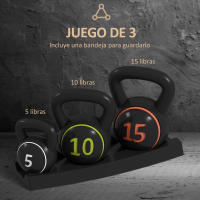 SPORTNOW Pesas Rusas de 2,2kg 4,5kg 6,8kg Kettlebell de Fitness Relleno de Arena con Mango Ancho Antideslizante para Ejercicios y Entrenamiento en Casa y Gimnasio Negro - details 3