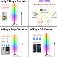 Lámpara De Piso Inteligente Bluetooth WiFi 120cm LED RGB Ajustable Para Dormitorio Estudio Sala De Estar Decoración De Navidad - details 1