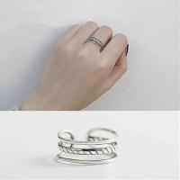 Anillo para Mujer, Anillo ajustable vintage de Plata PARA EL Pulgar, unisex, ajustable - details 2