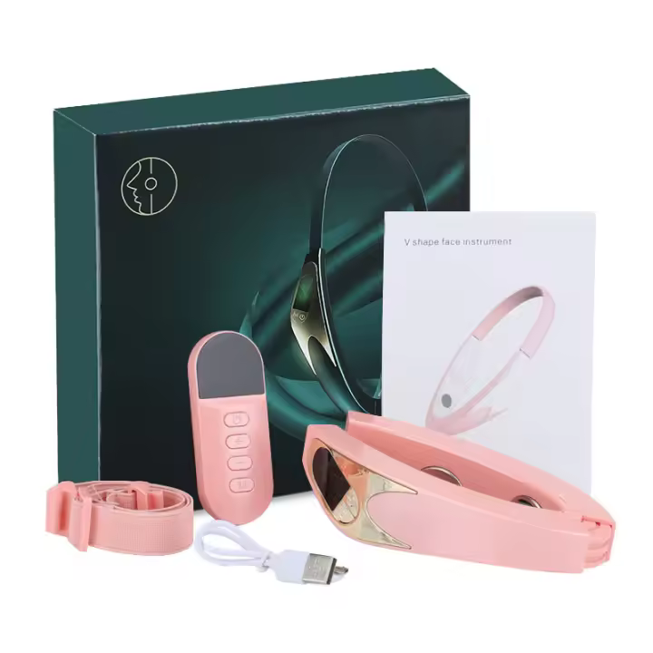 Masajeador facial EMS de microcorriente, instrumento inteligente de belleza para el rejuvenecimiento de la piel y la papada, instrumento facial en V. - 1