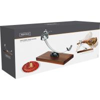 Jamonero Oscilante con Cabeza Giratoria con base de madera y cuerpo Inox - Nerthus - details 3