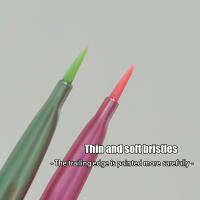 Diseño De Uñas Arte Pincel Multicolor Para Extensión De Gel UV Dibujo Y Grabado Herramienta De Manicura DIY - details 1