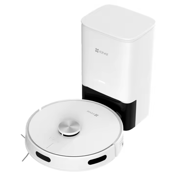 Ezviz RE4 Plus Robot inteligente aspirador y friegasuelos Potencia de succión hasta 4000 Pa Control por voz Detección de caídas Bolsa de polvo de 4 L Depósito de agua 300 ml - 1