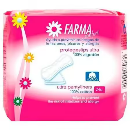 Farmaconfort Protegeslip Ultrafino 100% Algodón 24Uds - 1