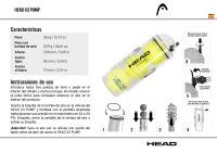 Presurizador de pelotas de tenis y pádel HEAD X3 (Sin Bomba de aire incluida) - Mantén y recupera la presión entre partidos, marca Head - details 3