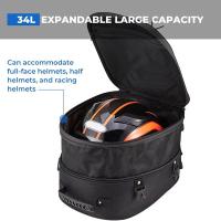 Bolsa De Almohadilla Trasera Para Motocicleta Negra De Gran Capacidad De Tela Oxford Moto Rider Estuche De Equipaje Para R1200GS - details 4