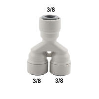 Conector Rápido De Agua RO 3/8"OD Tornillo Y Válvula De Bola Convertidor Igual Elbore Straight Push in Pipe Fitting Para Cerveza Homebrew - details 4