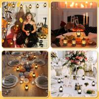 Mini Lanterna Decorativa Con Vela LED 4 Pulgadas 12 Piezas Colgantes Para Camping Centros De Mesa Vintage Ornamentos De Fiesta - details 3