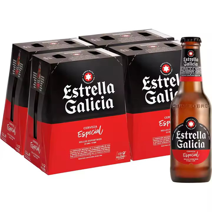 Cerveza Estrella de Galicia Especial 1/3 cristal caja de 24 - 1