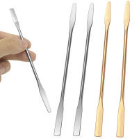 Espátula De Acero Inoxidable Para Maquillaje De Ojos Y Artes De Uñas Herramienta De Mezcla Para Gel Y Pigmentos Accesorio De Manicura - details 3