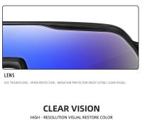 Gafas De Ciclismo 100 Para Hombres Y Mujeres Protección UV400 Gran Marco 5 Colores Deportes Correr Pesca Lentes De Polímero - details 10