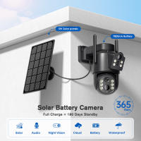 Cámara De Seguridad Exterior Imou 8MP Dual Lens PTZ Con Pantalla Solar PIR Detecta Humanos CCTV Vigilancia WiFi IP Para IOS Y Android - details 0