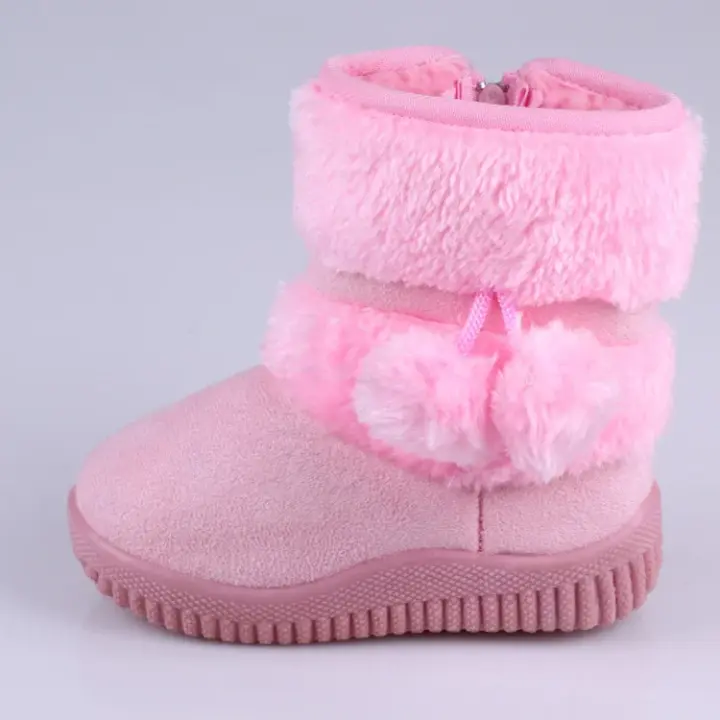 Botas De Nieve Para Niñas Y Niños Diversas Tallas De 7 a 13 Años Cuero PU Transpirable Y Cálida Con Suela De Goma Botines De Otoño Para Niños Princesa - 1