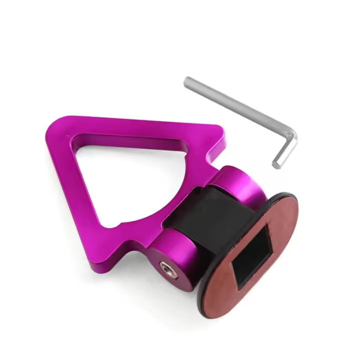 Adornos De Gancho De Remolque Para Coche Simulación De Anillo De Carreras Decoración De Estilo De Automóvil Anterior Y Posterior JDM RACING ABS Plástico Rojo Azul Morado Oro Negro Y Plateado - 1