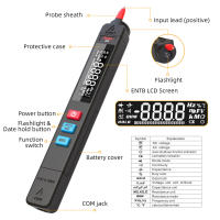 Multímetro Digital Inteligente Con Autoajuste 6000 DC AC Voltaje Capacitancia Ohm NCV Hz Diode Continuidad Prueba De Cable Viva Medidor - details 14