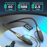 Auriculares Bluetooth 5.3 Inalámbricos De 60 Horas Con Micrófono Y Estuche Neopreno Para Deporte Resistente Al Agua IPX5 Estéreo Bass Neckband - details 8