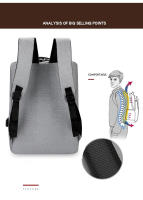 Nueva Mochila De Negocios Para Hombres Mochila De Viaje Con Computadora Mochila De Viaje Para Hombres Material De Nylon Tamaño Grande - details 8