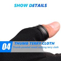 Guantes Tácticos De Medio Dedo Antideslizantes Para Hombres Y Mujeres Soporte De Muñeca Para Levantamiento De Pesas Ciclismo Deportes - details 3