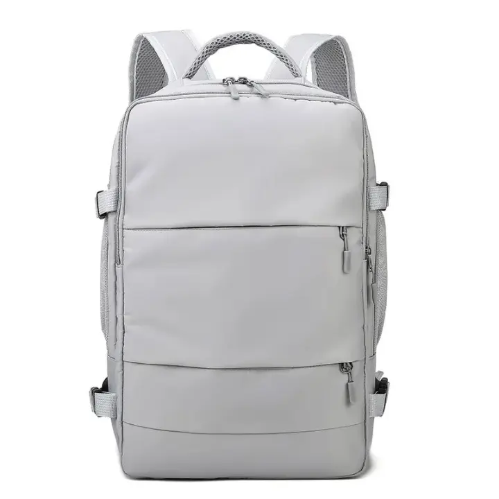 Mochila De Viaje Para Mujer Gran Capacidad Multifuncional Con Almacenamiento De Zapatos Separación Seco-Mojo Impermeable - 1