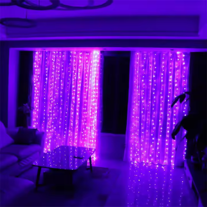 Cortina De Luces LED Navidad USB Para Decoración De Ventanas Y Árboles De Navidad Luces De Fiesta De Año Nuevo Casamiento - 1
