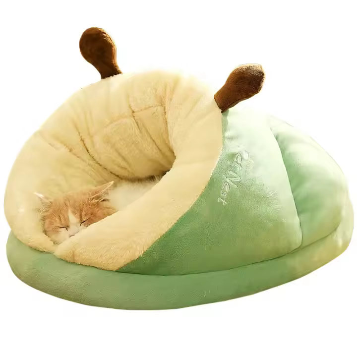 Cama Para Perro Pequeño Caliente Y Transpirable En Forma De Zapatillas Casa De Descanso Para Gatos Bolso De Sueño Plegable Y Lavable Para Mascotas - 1