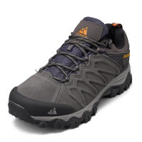 Zapatos De Senderismo De Cuero HIKEUP De Alta Calidad Duraderos Para Hombres Deportes Al Aire Libre Trekk Ing Subida Caza Zapatillas Respirables Talla True - details 14