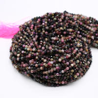 Bolas De Piedra Natural Turmalina Colorida Con Facetas Para La Creación De Joyas Manualidades Collares Pulseras Accesorios - details 4