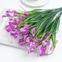 Lirio De Casa Artificial 33cm Flores Falsas Para Decoración Interior Hogar Jardín Bodas Vaso De Floración Exterior Decoración De Habitaciones - details 8
