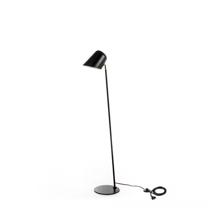 Electra - Lámpara de pie en metal Negro - 1