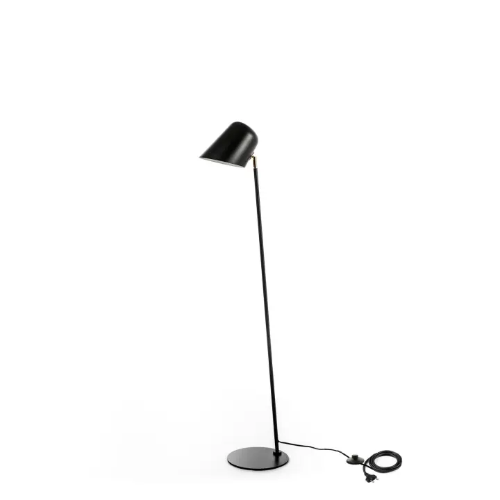 Electra - Lámpara de pie en metal Negro - 1