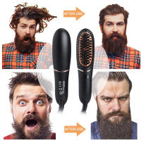 Cepillo De Pelo Cerámico Eléctrico PTC Peine Calentador De Barba Portátil Herramientas De Estilo Máxima Temperatura 240 °C Secado Seco Y Húmedo - details 6