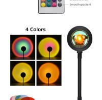 Lámpara De Noche Bluetooth Proyector De Atmósfera Rainbow Sunset Decoración De Pared Para Habitación Luz De Ambiente Para Mesa Del Dormitorio - details 13